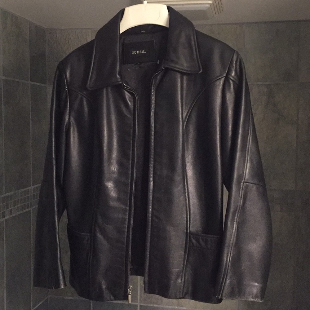 Vintage Guess Leather Jacket - women’s